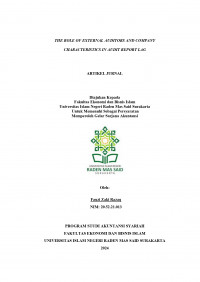Image of THE ROLE OF EXTERNAL AUDITORS AND COMPANY CHARACTERISTICS IN AUDIT REPORT LAG