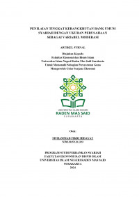 Image of Penilaian Tingkat Kebangkrutan Bank Umum Syariah Dengan Ukuran Perusahaan Sebagai Variabel Moderasi