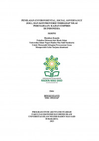 Image of Penilaian Environmental, Social, Governance, dan Kontroversi Terhadap Nilai Perusahaan Kajian Empiris Di Indonesia