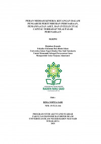 Image of Peran Mediasi Kinerja Keuangan Dalam Pengaruh Pertumbuhan  Perusahaan, Pemanfaatan Aset, Dan Intellectual Capital Terhadap Nilai Pasar  Perusahaan