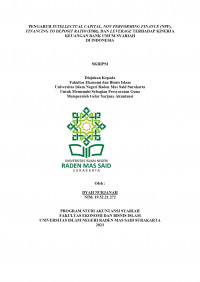 Image of PENGARUH INTELLECTUAL CAPITAL, NON PERFORMING FINANCE (NPF), FINANCING TO DEPOSIT RATIO (FDR), DAN LEVERAGE TERHADAP KINERJA KEUANGAN BANK UMUM SYARIAH DI INDONESIA
