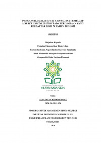 Image of Pengaruh Intellectual Capital Terhadap Market Capitalization Pada Perusahaan Yang Terdaftar Di JII 70 tahun 2019-2022