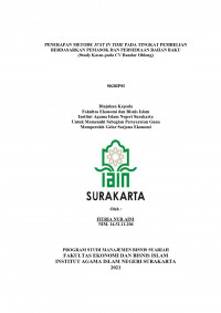 Image of Penerapan Metode Just In Time Pada Tingkat Penjualan Berdasarkan Pemasok Dan Persediaan Bahan Baku (Studi Kasus Pada Cv Bandar Oblong)