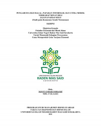 Image of Pengaruh Logo Halal, Paparan Informasi, Dan Citra Merek Terhadap Minat Beli  Jajanan Khas Solo (Studi Pada Konsumen Serabi Notosuman)