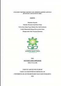 Image of Analisis Faktor-Faktor Yang Memengaruhi Earnings Response Coefficient (Erc)