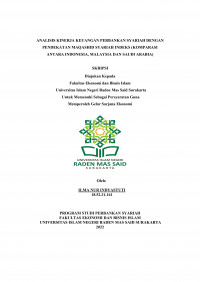 Image of ANALISIS KINERJA KEUANGAN PERBANKAN SYARIAH DENGAN PENDEKATAN MAQASHID SYARIAH INDEKS (KOMPARASI ANTARA INDONESIA, MALAYSIA DAN SAUDI ARABIA)