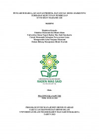 Image of PENGARUH HARGA, KUALITAS PRODUK, DAN SOCIAL MEDIA MARKETING TERHADAP KEPUTUSAN PEMBELIAN SUNSCREEN MADAME GIE