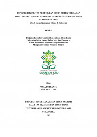 Image of PENGARUH KUALITAS PRODUK, DAN CITRA MEREK TERHADAP LOYALITAS PELANGGAN DENGAN KEPUASAN PELANGGAN SEBAGAI VARIABEL MEDIASI (Studi Kasus Konsumen Mixue di Soloraya)
