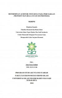 Image of DETERMINAN AUDITOR SWITCHING PADA PERUSAHAAN PROPERTY DAN REAL ESTATE DI INDONESIA