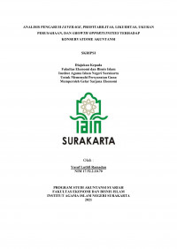 Image of Analisis Pengaruh Leverage, Profitabilitas, Likuiditas, Ukuran Perusahaan, Dan Growth Opportunities Terhadap Konservatisme Akuntansi