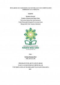 Image of PENGARUH CEO NARCISSISM, CEO TENURE, DAN CEO COMPENSATION TERHADAP TAX AVOIDANCE