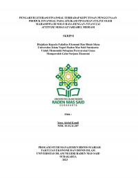 Image of Pengaruh literasi finansial terhadap keputusan penggunaan produk finansial pada aplikasi pinjaman online oleh mahasiswa di solo rayadengan financial attitude sebagai variabel mediasi