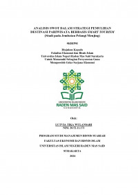 Image of ANALISIS SWOT DALAM STRATEGI PEMULIHAN  DESTINASI PARIWISATA BERBASIS SMART TOURISM (Studi pada Jembatan Pelangi Menjing)