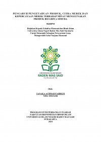 Image of Pengaruh Pengetahuan Produk, Citra Merek, da Kepercayaan Merek Terhadap Minat Menggunakan Produk BSI Griya SiMuda