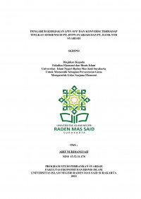 Image of PENGARUH KEBIJAKAN SPIN OFF DAN KONVERSI TERHADAP TINGKAT EFISIENSI DI PT. BTPN SYARIAH DAN PT. BANK NTB SYARIAH