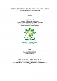 Image of DESENTRALISASI FISKAL, BELANJA MODAL, DAN PAJAK DAERAH TERHADAP KEMANDIRIAN DAERAH
