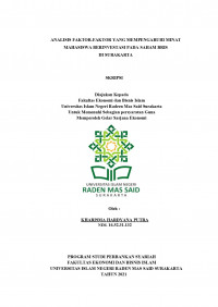 Image of Analisis Faktor-Faktor Yang Mempengaruhi Minat Mahasiswa Berinvestasi Pada Saham Bris Di Surakarta