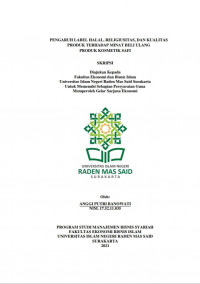 Image of Pengaruh Label Halal, Religiusitas, Dan Kualitas Produk Terhadap Minat Beli Ulang Produk Kosmetik Safi