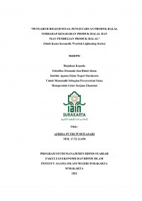 Image of Pengaruh Religiusitas, Pengetahuan Produk Halal Terhadap Kesadaran Produk Halal Dan Niat Pembelian Produk Halal”(Studi Kasus Kosmetik Wardah Lightening Series)