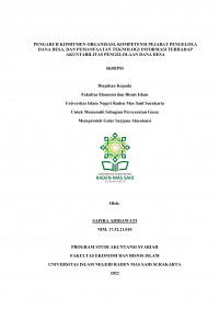Image of Pengaruh Komitmen Organisasi, Kompetensi Pejabat Pengelola Dana Desa, Dan Pemanfaatan Teknologi Informasi Terhadap Akuntabilitas Pengelolaan Dana Desa