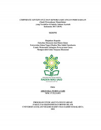 Image of Corporate Governance Dan Kinerja Keuangan Perusahaan (Studi Perusahaan Manufaktur  Yang Terdaftar Di Indeks Saham Syariah Indonesia 2017-2019)