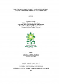 Image of Determinan Mahasiswa Akuntansi Terhadap Minat Mengikuti Pendidikan Profesi Akuntansi (Ppak)