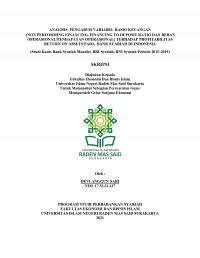 Image of Analisis Pengaruh Variabel Rasio Keuangan (Non Performing Financing, Financing To Deposit Ratio Dan Beban Operasional/Pendapatan Operasional) Terhadap Profitabilitas Return On Assets Pada Bank Syariah Di Indonesia. (Studi Kasus Bank Syariah Mandiri, Bri Syariah, Bni Syariah Periode 2015-2019)