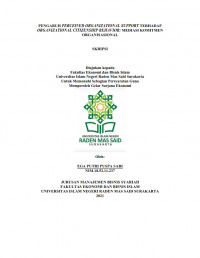 Image of PENGARUH PERCEIVED ORGANIZATIONAL SUPPORT TERHADAP ORGANIZATIONAL CITIZENSHIP BEHAVIOR: MEDIASI KOMITMEN ORGANISASIONAL