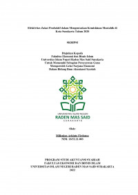 Image of Efektivitas Zakat Produktif dalam Mengentaskan Kemiskinan Mustahik di Kota Surakarta Tahun 2020
