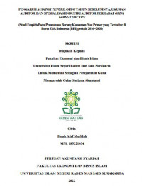 Image of CORPORATE SOCIAL RESPONSIBILITY, INTELLECTUAL CAPITAL, EARNING MANAGMENT DAN KONSERVATISME AKUNTANSI