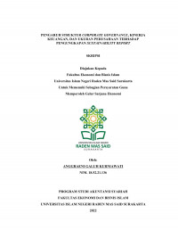 Image of PENGARUH STRUKTUR CORPORATE GOVERNANCE, KINERJA KEUANGAN, DAN UKURAN PERUSAHAAN TERHADAP PENGUNGKAPAN SUSTAINABILITY REPORT