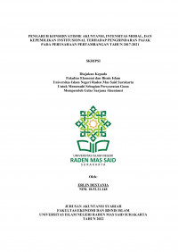 Image of PENGARUH KONSERVATISME AKUNTANSI, INTENSITAS MODAL, DAN KEPEMILIKAN INSTITUSIONAL TERHADAP PENGHINDARAN PAJAK PADA PERUSAHAAN PERTAMBANGAN TAHUN 2017-2021