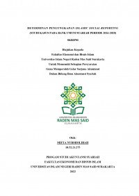 Image of DETERMINAN PENGUNGKAPAN ISLAMIC SOCIAL REPORTING (STUDI KASUS PADA BANK UMUM SYARIAH PERIODE 2016-2020)