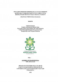 Image of PENGARUH PERSEPSI KEBERMANFAATAN DAN PERSEPSI KEMUDAHAN TERHADAP KEPUTUSAN UMKM UNTUK BERTRANSAKSI  MENGGUNAKAN DIGITAL PAYMENT  (Studi Pada UMKM di Kota Surakarta)