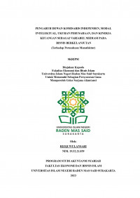 Image of PENGARUH DEWAN KOMISARIS INDEPENDEN, MODAL INTELEKTUAL, UKURAN PERUSAHAAN, DAN KINERJA KEUANGAN SEBAGAI VARIABEL MEDIASI PADA BISNIS BERKELANJUTAN (Terhadap Perusahaan Manufaktur)