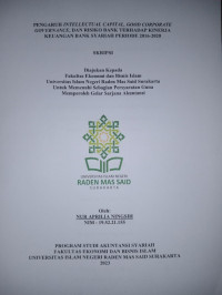 Image of Pengaruh Intellectual Capital, Good Corporate Governance, dan Risiko Bank Terhadap Kinerja Keuangan Bank Syariah Periode 2016-2020