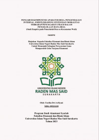Image of PENGARUH KOMPETENSI APARATUR DESA, PENGENDALIAN INTERNAL, WHISTLEBLOWING SYSTEM DAN MORALITAS TERHADAP PENCEGAHAN FRAUD DALAM PENGELOLAAN DANA DESA (Studi Empiris pada Pemerintah Desa se-Kecamatan Wedi)