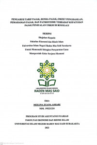Image of PENGARUH TARIF PAJAK, DENDA PAJAK, OMZET PENGHASILAN, PEMAHAMAN PAJAK, DAN PATRIOTISME TERHADAP KEPATUHAN  PAJAK PENJUALAN UMKM DI BOYOLALI HALAMAN JUDUL