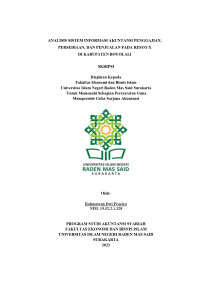 Image of ANALISIS SISTEM INFORMASI AKUNTANSI PENGGAJIAN, PERSEDIAAN, DAN PENJUALAN PADA RESTO X DI KABUPATEN BOYOLALI