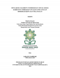 Image of Pengaruh Celebrity Endorser dan Social Media Marketing terhadap Loyalitas Pelanggan melalui Kepuasan Pelanggan