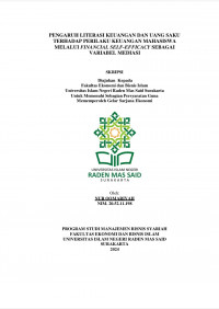 Image of PEBGARUH LITERASI KEUANGAN DAN UANG SAKU TERHADAP PERILAKU KEUANGAN MAHASISWA MELALUI FINANCIAL SELF EFFICACY SEBAGAI VARIABEL MEDIASI