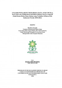 Image of ANALISIS PENGARUH UMUR REKSA DANA, SUKU BUNGA, DAN INFLASI TERHADAP KINERJA REKSA DANA SAHAM (Studi Kasus Reksa Dana Saham yang Terdaftar di Bursa Efek Indonesia Periode 2018-2022)