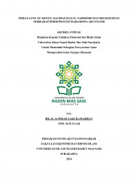 Image of Peran Love of Money, Machiavellian, Narsisme dan Religiusitas Terhadap Persepsi Etis Mahasiswa Akuntansi