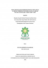 Image of Pengaruh Karakteristik Dewan Pengawas Syariah Terhadap Kinerja Bank Syariah di Asia Tenggara Tahun 2018 - 2022