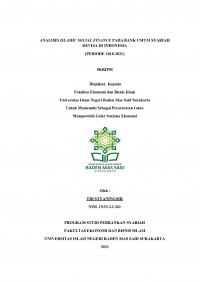 Image of ANALISIS ISLAMIC SOCIAL FINANCE PADA BANK UMUM SYARIAH
DEVISA DI INDONESIA
(PERIODE 2018-2021)