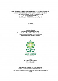 Image of ANALISIS KEBERTERIMAAN IMPLEMENTASI SISTEM INFORMASI AKUNTANSI BERBASIS DIGITAL DENGAN PENDEKATAN UNIFIED THEORY OF ACCEPTANCE AND USE OF TECHNOLOGY (UTAUT) (Studi Empiris UMKM di Kabupaten Ngawi)