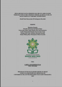 Image of PENGARUH KUALITAS PRODUK DAN BRAND AMBASSADOR TERHADAP MINAT BELI PRODUK WHITELAB DENGAN BRAND IMAGE SEBAGAI VARIABEL INTERVENING (Studi Pada Masyarakat Di Kabupaten Boyolali)