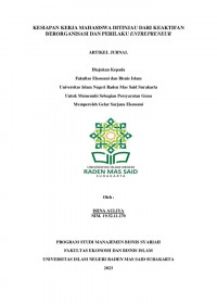 Image of Kesiapan Kerja Mahasiswa Ditinjau dari Keaktifan Beorganisasi dan Perilaku Entrepreneur
