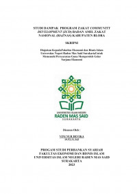 Image of STUDI DAMPAK  PROGRAM ZAKAT COMMUNITY DEVELOPMENT (ZCD) BADAN AMIL ZAKAT NASIONAL (BAZNAS) KABUPATEN BLORA