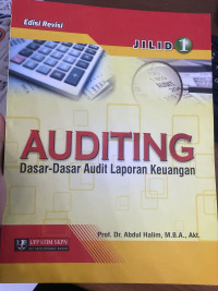 Image of Auditing :  Dasar-dasar Audit Laporan Keuangan